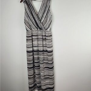 Apt. 9 Monochrome Striped Maxi Dress